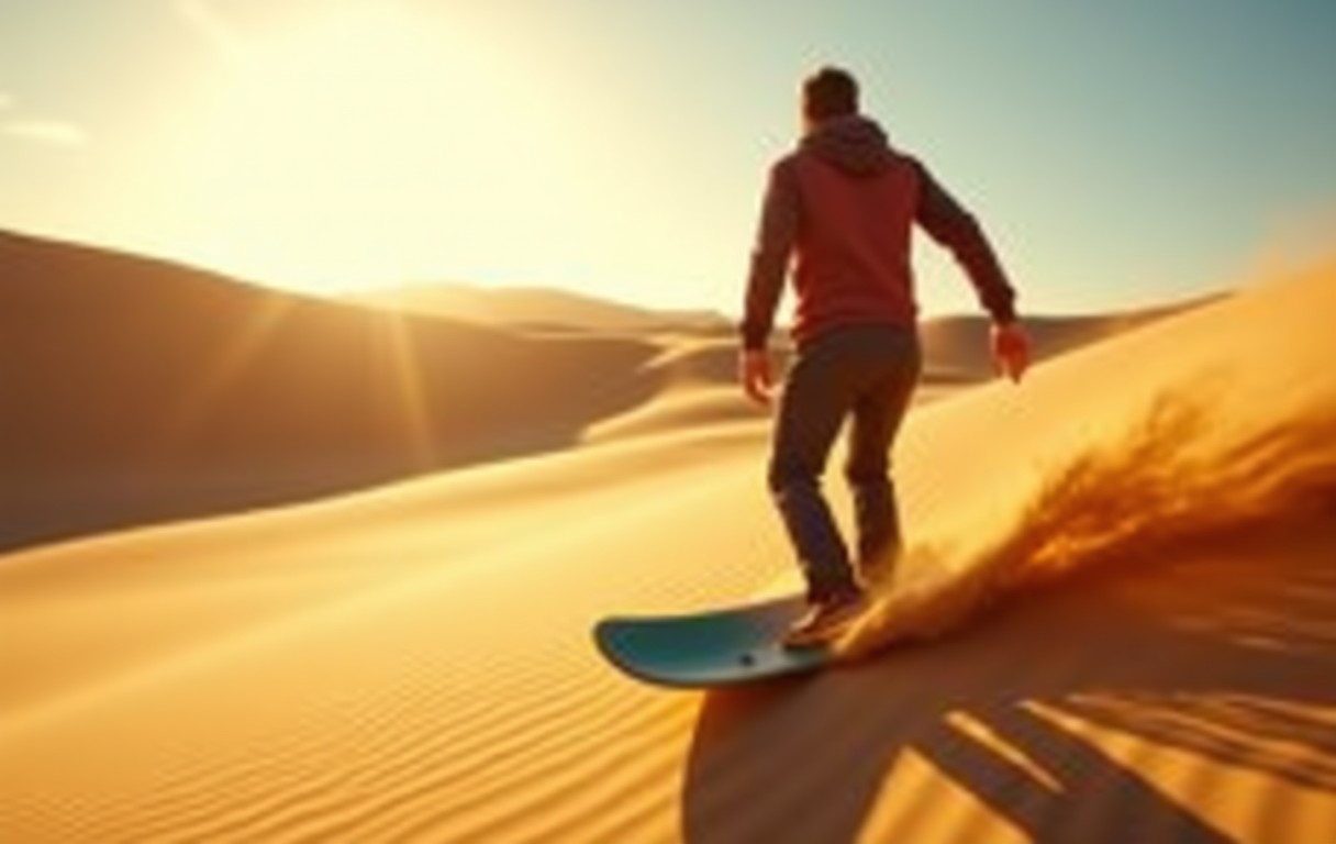 Destinos para praticar sandboard — Dunas de Maspalomas, Espanha: areia e mar na Europa