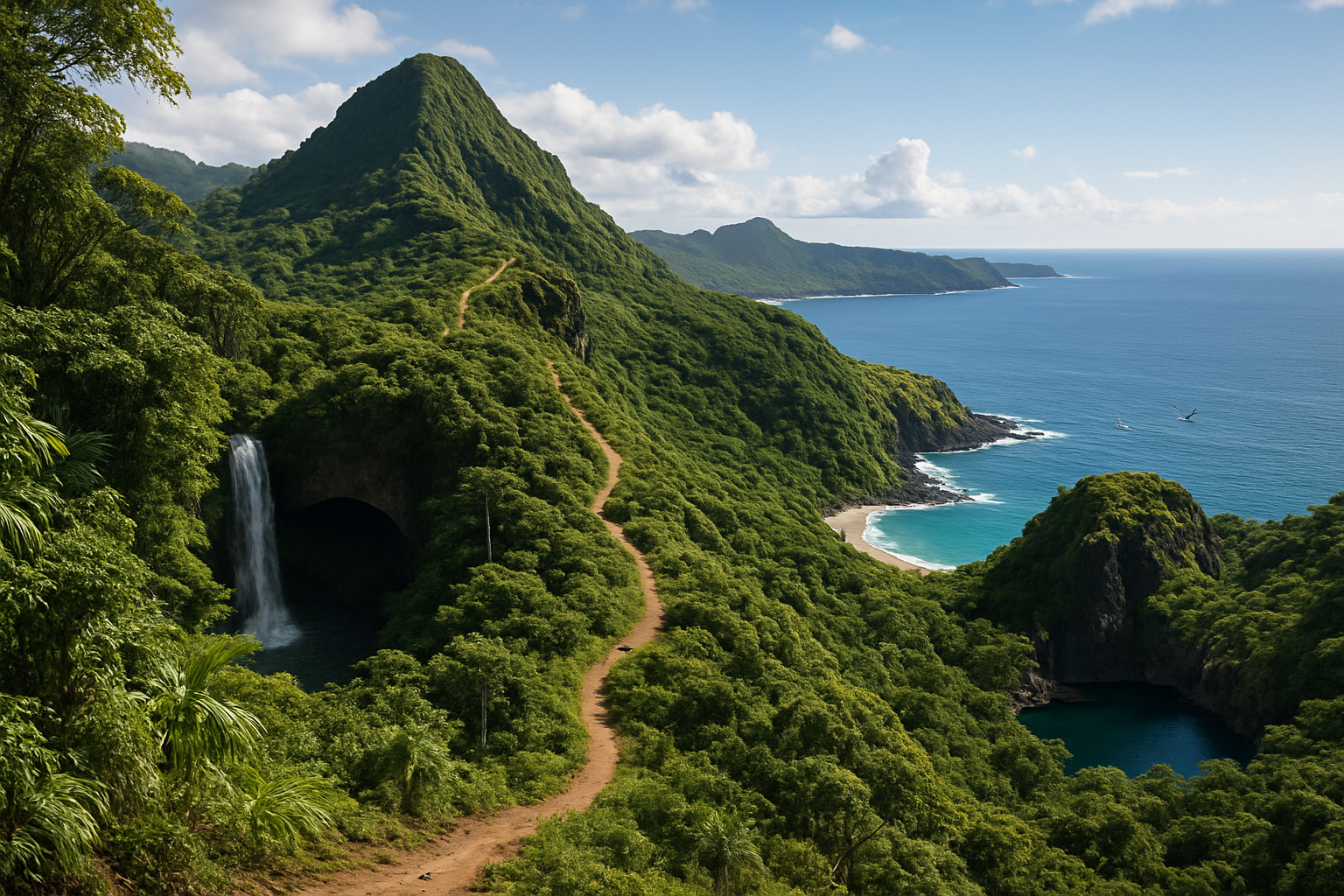 Aventura e esportes em ilhas remotas — Trilhas e Aventuras Terrestres em Paraísos Escondidos