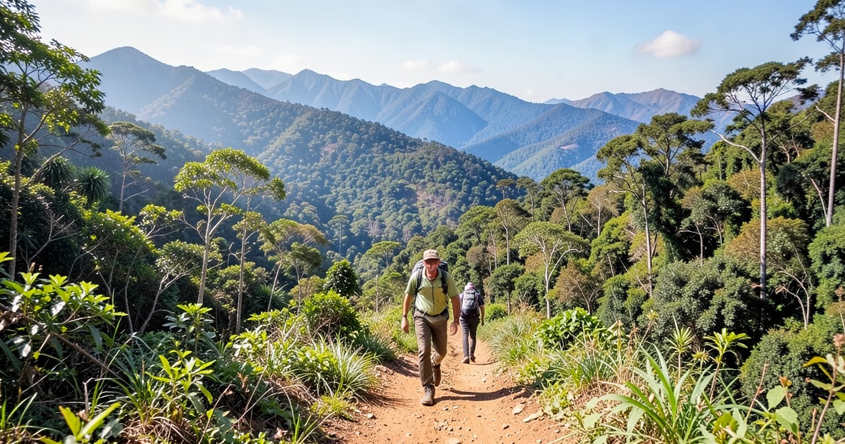 Aventura em trilhas naturais